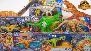 Jurassic World Unboxing Review ASMR | Trex, Brachiosaurus, Indominus rex, Spinosaurus, Megalosaurus