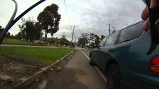 P Plater talking on his phone cuts me off in the bike lane - ZAJ 382