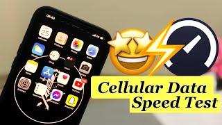 iPhone 12 Pro Max Cellular data SPEED TEST #Shorts