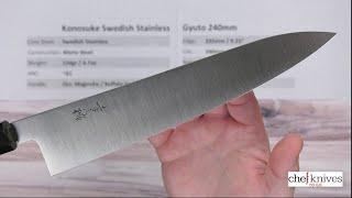 Konosuke Swedish Stainless Gyuto 240mm Quick Look