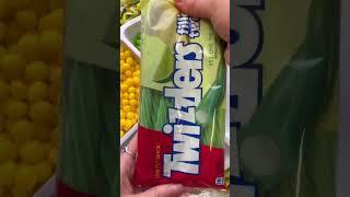 ASMR Lemon-Lime Platter🟢#shorts #short #lemon #yellow #lime #green #platter #candy #candyfunhouse