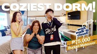 A Student's Dream Condo! // 22sqm Budget Makeover with walk-in Closet!!! // by Elle Uy