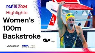 NEW OLYMPIC RECORD!  | Women's Swimming 100m Backstroke Highlights | #Paris2024