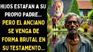 HIJOS ESTAFAN A SU PROPIO PADRE, PERO EL ANCIANO SE VENGA DE FORMA BRUTAL EN SU TESTAMENTO...