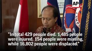 Indonesia tsunami death toll tops 400