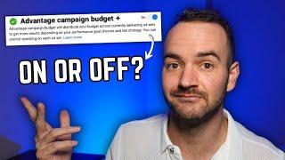 Should you Use Advantage Campaign Budget for Running Facebook Ads?