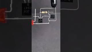 Super Led Flash Circuit with BC557 #shorts #zaferyildiz #short #electronics#viral #led #temp#level