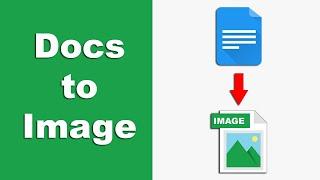 How to Convert Google Docs to JPEG Image in Google Doc
