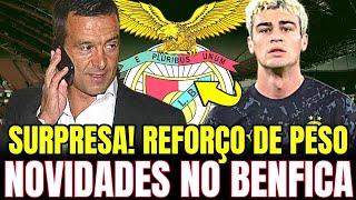 REFORÇO DE PESO PARA O BENFICA! ESSA FOI DE SURPRESA! NINGUÉM ESPERAVA! NOTÍCIAS DO BENFICA