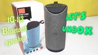 Tg113 Bluetooth speaker unboxing and full review