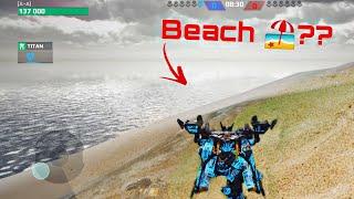 Beach in war robots? Vacation time! | out of map trick | war robots | Mighty spector