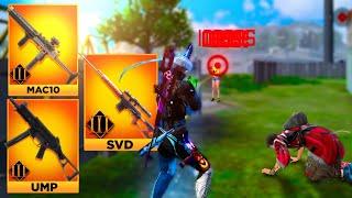 ATRIBUTEI TODAS AS ARMAS DO FREE FIRE SOLO VS SQUAD!!