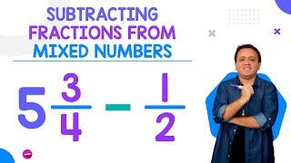 Subtracting Fractions from Mixed Numbers