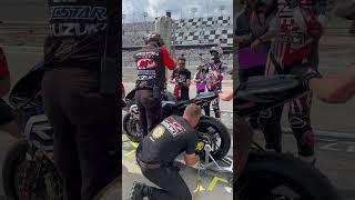 Pit stop gone wrong at the Daytona 200 #motoamerica #daytona200 #motorcycle