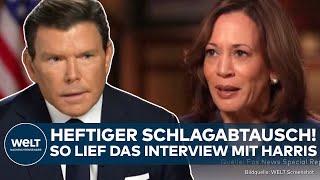 US-WAHL: Heftiges Wortgefecht im Interview mit FOX! So punktet Kamala Harris gegen rechten Moderator