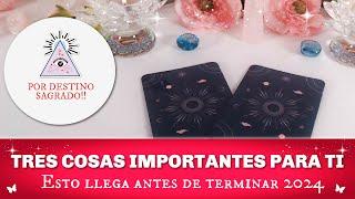 TRES COSAS QUE TE VAN A SUCEDER ANTES DE TERIMAR 2024 Y DEBES SABER YA!!  TAROT INTERACTIVO