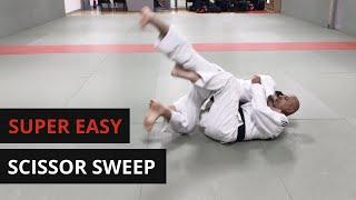 SUPER EASY Scissor Sweep for Judo Ne-Waza / BJJ