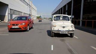 SEAT 600 D vs  Ibiza FR 60 años de evolución en seguridad