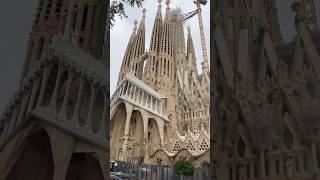 Exterior view of the top 1 most visited monument in Spain #sagradafamilia #barcelona #spain