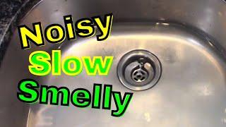 Noisy, slow, smelly sink?  Easy DIY fix