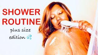 A Real PLUS SIZE SHOWER ROUTINE 2024 | Pineapple Scented  
