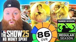 No Money Spent! My First Ranked Seasons Game! MLB The Show 25
