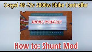 48-72v 2000w Universal Brushless Motor Controller 45 AMPS + Shunt Mod for E-bike | Cozyel