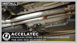 2015-2023 Mustang Install | Accelatec H-Pipe Resonator Delete