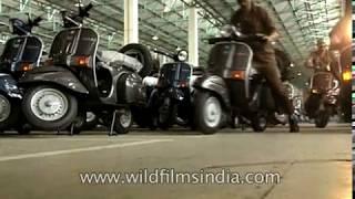 Indian two-wheeler Bajaj scooter: Factory tour