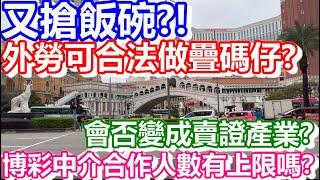 非澳門居民可擔任博彩中介合作人！變成請勞工撈賭場？合作人有人數上限嗎？會否變成賣證產業？｜日更頻道