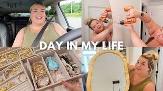 3rd trimester symptoms, amazon prime day haul, diy home project, jewelry organization | vlog