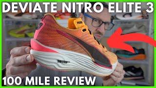 THE BEST PUMA RACING SHOE YET! - DEVIATE NITRO ELITE 3 - 100 MILE REVIEW - EDDBUD