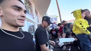 ROBERT GARCIA AND FRANK THE COOK WITH ANTHONY CUBA ABNER MARES WITH 5K FANS - ESNEWS BOXING