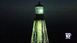 The Alligator Reef Lighthouse is shining again in the Florida Keys