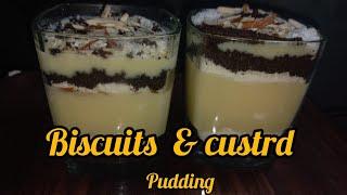 Eid special dessert | Custrd pudding with Biscuits | Home Cooking Channel