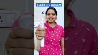 Normal Toothbrush vs Electric Toothbrush #telugu #viral #india #trending #toothbrush #shorts