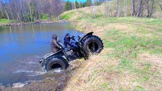 Вездеход Каракат ЗИС-5. Проходимость выше, чем у танка - болото и река не преграда