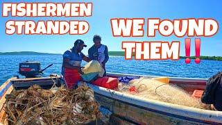 FOUND THESE FISHERMEN STRANDED AT SEA WHILE WE WERE HAULING LOBSTER TRAPS #fishing #adventure