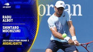 Radu Albot vs. Shintaro Mochizuki Highlights | 2024 US Open Qualifying Round 3