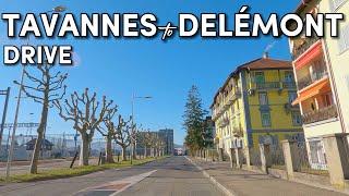 Tavannes to Delémont - Mountain trip between Winter and Spring - Switzerland