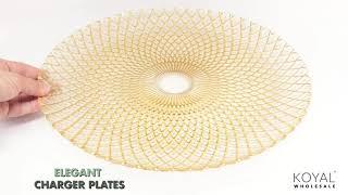 Koyal Wholesale Starburst Glass Charger Plates