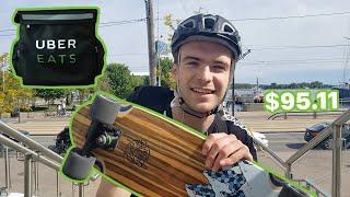 UberEats on a Skateboard  |  Almost made $100