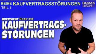 Kaufvertragsstörungen (Teil 1): Übersicht über die Leistungsstörungen