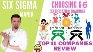 Six Sigma certification - TOP 11 companies overview - Green Belt, Black Belt