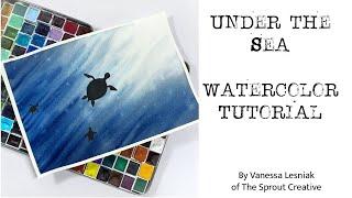 Under the Sea Watercolor Tutorial - Step by Step
