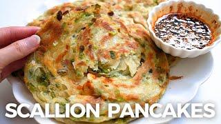 Chinese Scallion Pancakes 葱油饼 | Super Crispy & Flaky!