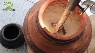 Bilona Process - Churning of Curd to Obtain Whole Milk Cream for  Ghee Making.