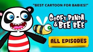 The Best Cartoon for BABIES to Laugh!  Goofy Panda & Beebee ALL Episodes Compilation 