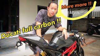 Ducati Monster !!!  Full carbon !!! ดูคาติฟูลคาร์บอน มันยังไม่สุด มันยังต้องเติม