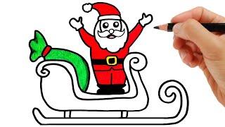 COME DISEGNARE BABBO NATALE facile